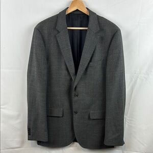 Hugo Boss The Crowley Jacket Wool Cashmere Men's Gray Sport Coat Blazer Size 38R